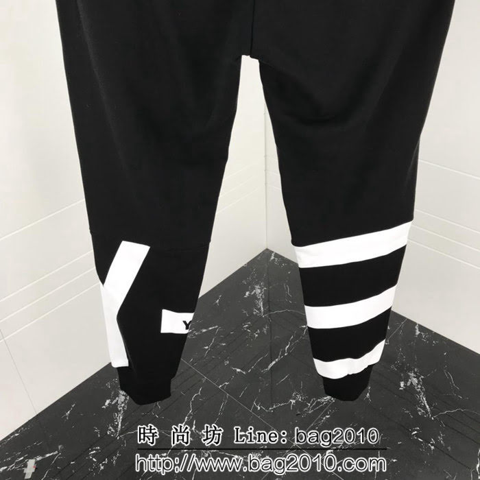 Y-3山本耀司 18秋冬新品系列 簡約三道杠 全棉針織休閒褲 ydi1259
